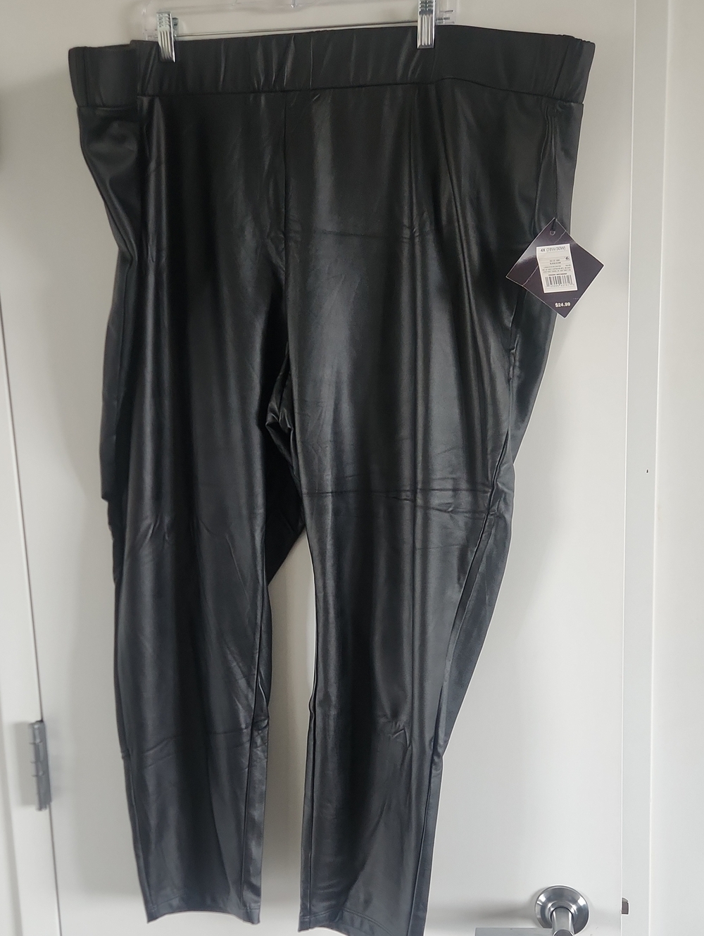 Ava & Viv Black Faux Leather Leggings